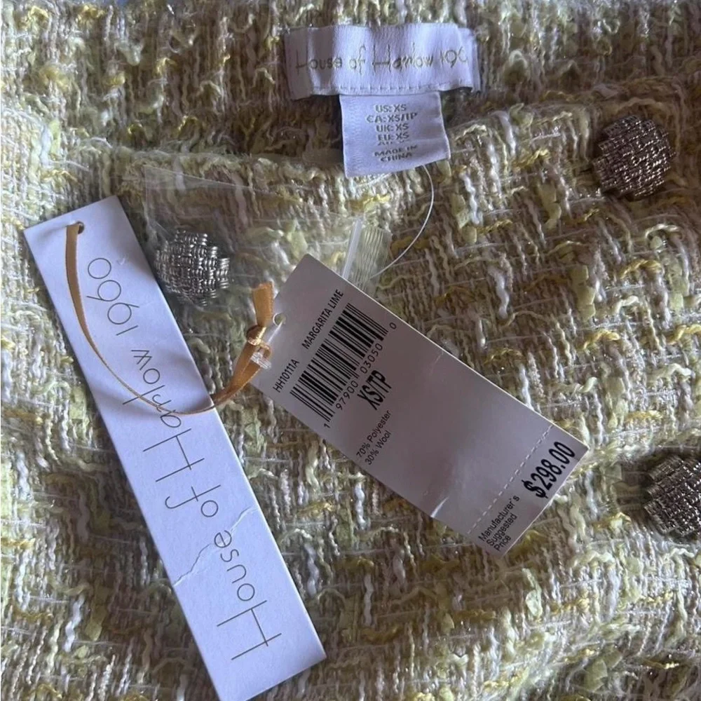 House of Harlow 1960 Cream Tweed Skirt Set - Picture 6 of 6